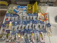 Large lot of new salmon tackle
