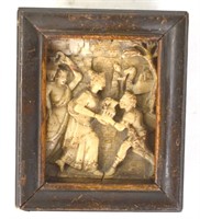 17-18 Century Alabaster Flemish Panel