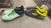 2 Pairs of Soccer Cleats 9.5 - 1 Pair Adidas, 1
