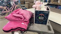 Pink Ozark Trail Kids Sleeping Bag and Box of