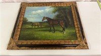 Blinks Horse Painting Mini Grand Victorian Framed