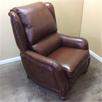HANCOCK & MOORE LEATHER RECLINER #2, VG CONDITION
