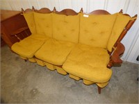 TELL CITY WOOD FRAME COUCH