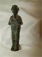 Old Egyptian Bronze Osiris Figurine Ushabti