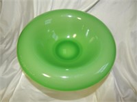 Fenton Glass Jade Green Jadeite Console Bowl