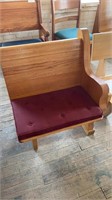 Custom hand crafted bench pew 28”  wide