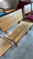 Solid wood hand crafted 36in long bench