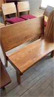 Custom hand crafted bench pew 40” wide approx