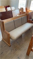 Custom hand crafted bench pew 62” wide