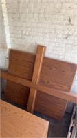 Large wooden hand crafted church craft decor