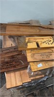 Pallet of wooden gun case molds