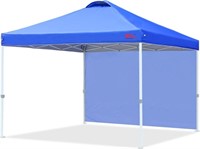 MASTERCANOPY Canopy Tent w/1 Sidewall Blue