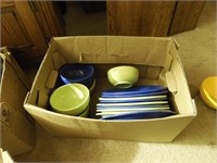 Blue & Yellow Plates and Bowls