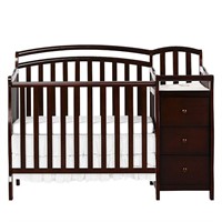 Dream On Me 3-in-1Crib/Changing Table, Espresso