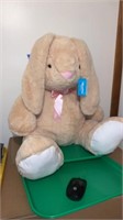 KellyToy Large stuffed Bunny Rabbit Tan New