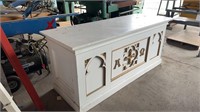Large white Altar approx 7 ft wide