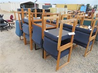 (8) Assorted Blue Chairs