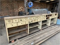 Period Timber Multi Drawer Storage Unit