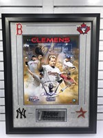 Certified Roger Clemens autographed collage on