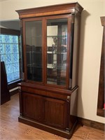 Outstanding Biedermeier Dbl Door Display Cabinet