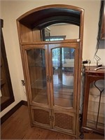 Domed Top Mirrored Back Curio Cabinet