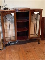 Vintage Mahogany Chippendale Curio Cabinet