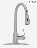 Project Source Chrome 1-Handle Pull-Down Kitchen