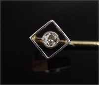 Art Deco diamond set platinum and yellow gold