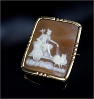 Early 20th C. cameo set in yellow gold