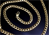18ct Yellow gold 5mm chain necklace