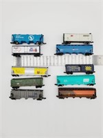 10 assorted model rail cars