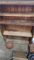 Wooden Shelf (36"w x 10"d x 51"t ) & Saw Horses