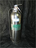 Vintage Chrome Fire Extinguisher