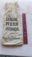 Vtg Small Genuine PFISTER Hybrids Bag from Illinoi