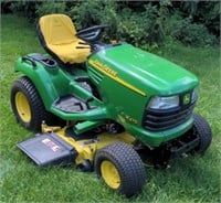 John Deere X475 Lawn Tractor With Edge 48 Cutting