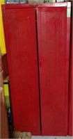 Painted Red Aluminum Cabinet