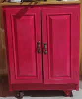 Wooden 2-Door Sink Cabinet w/ Wheels