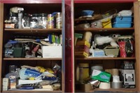 Contents of Cabinet Including Painting Material,