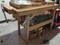 Wooden Tool/Work Bench 33.5"x24"x49"
