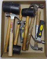 Lot w/ hammers (variious sizes & types)