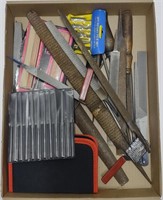 Lot w /filing tools(various sizes)
