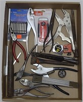 Lot w/various tools including needle nose pliers,