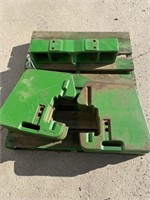 JD front tractor weights