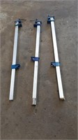 3 - 36" Pittsburg Aluminum Bar Clamps