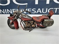 Tin Motorcycle Statue
