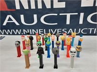 collection of pez dispensers.