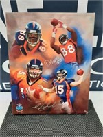 Painting autographed  Tim Tebow, Demaryius Thomas