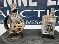 2 Jim Beam decanters Nevada and Reno