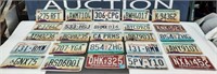 Assortment of various license plates