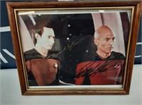 Framed Autographed Star Trek Picture 9 x 11